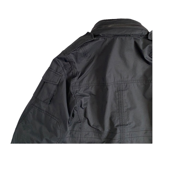 I.Spiewak & Sons Black Field Jacket Pocket Front Hooded Cargo Adventure… - Picture 6 of 7